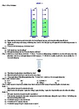 22 Đề ôn tập môn Vật lý Lớp 6